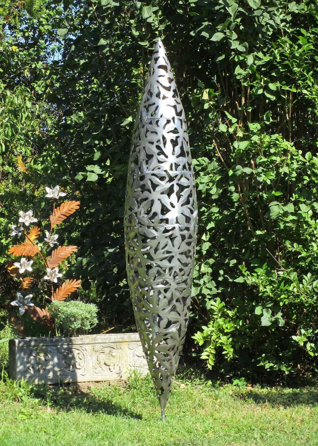 Blätterzapfen (edelstahl) 40x40x200 6kg