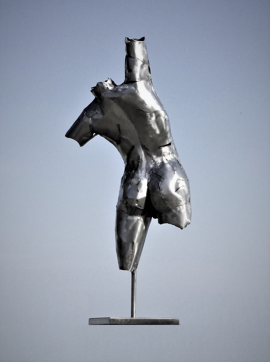 Männlicher Torso (edelstahl) 52x31x123 6,5kg