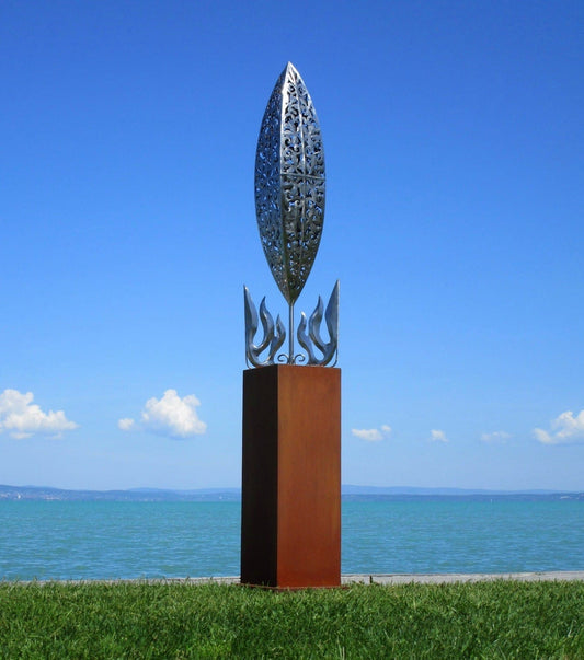 Feuerwehr Statue (edelstahl) 56x56x250  20kg