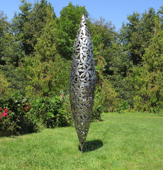 Blätterzapfen (edelstahl) 40x40x200  6kg