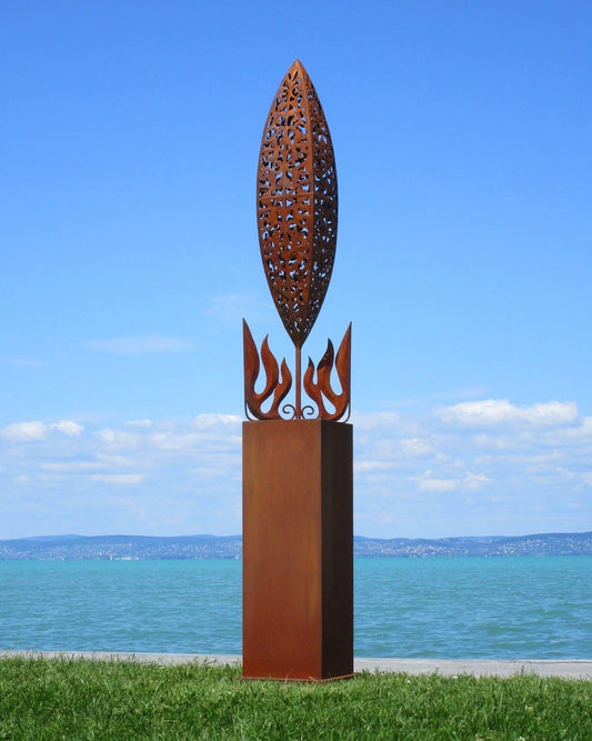 Feuerwehr Statue (rostig) 56x56x250  20kg