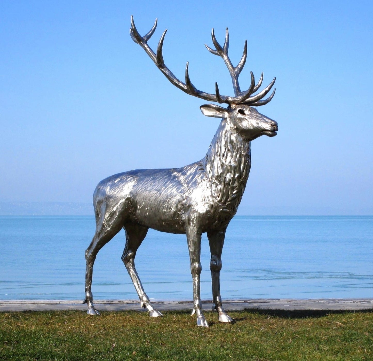 Rothirsch (edelstahl) 100x170x190  45kg