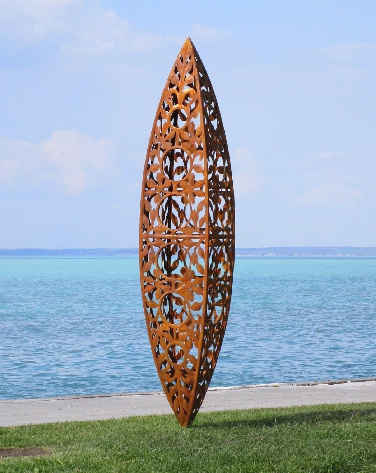 Renesance Blätterzapfen (rostig) 40x40x200  10kg