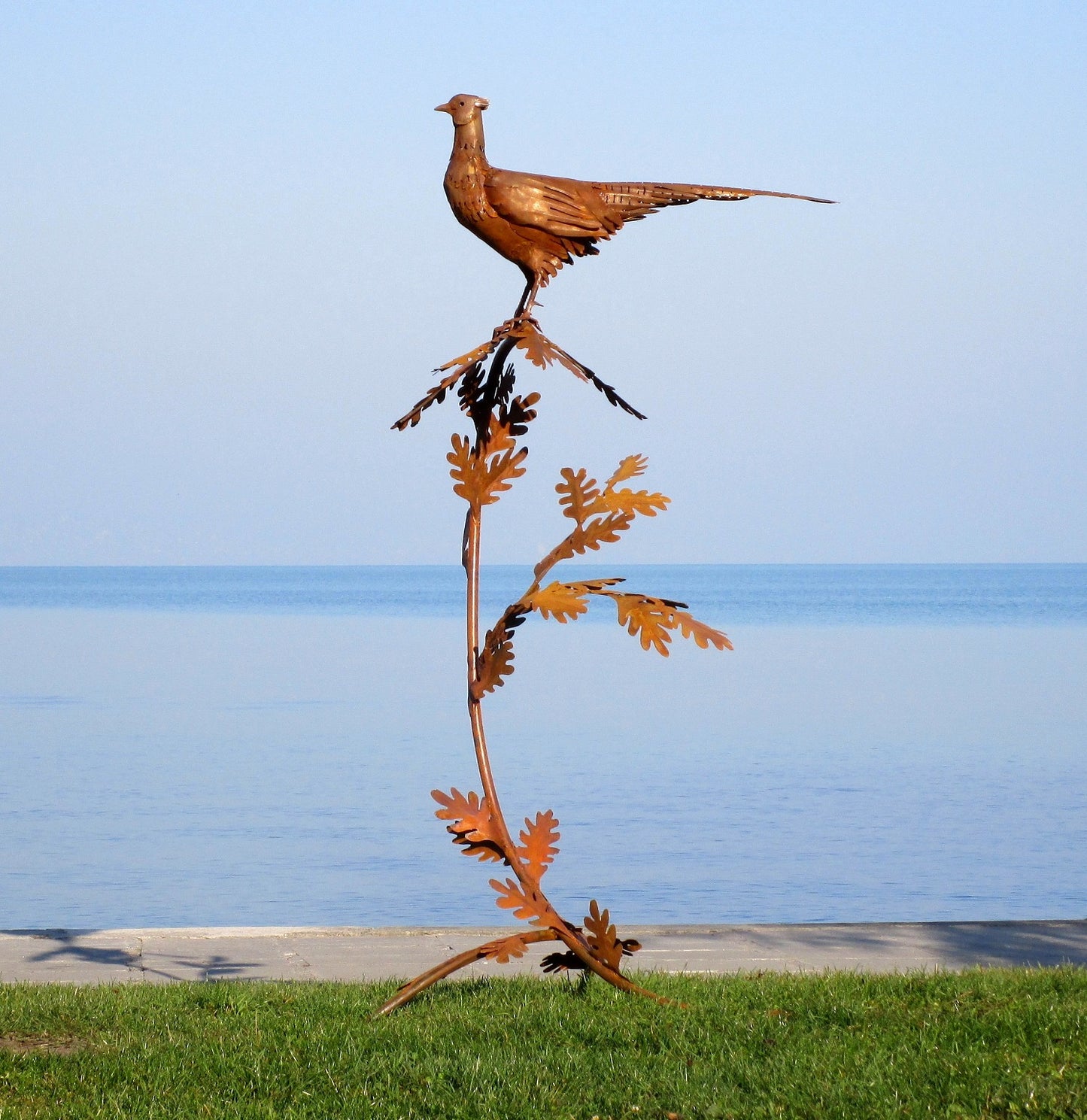 Fazan auf dem Ast (rostig) 87x85x180  8kg