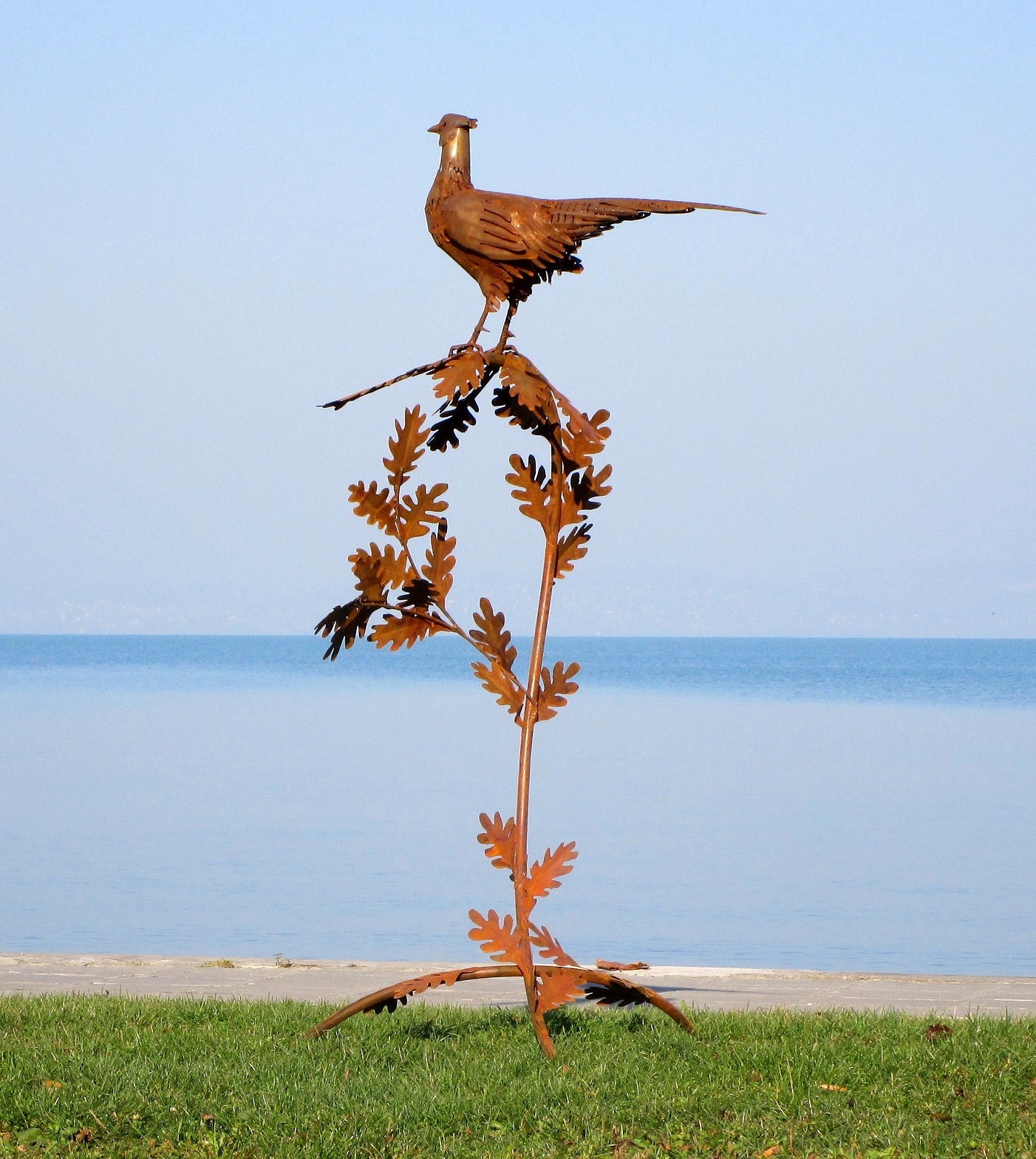 Fazan auf dem Ast (rostig) 87x85x180  8kg