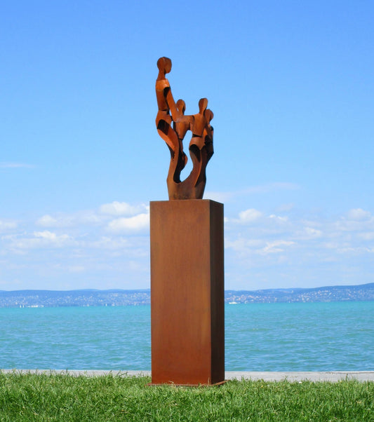 Freude Skulptur (rostig) 40x40x182  20kg