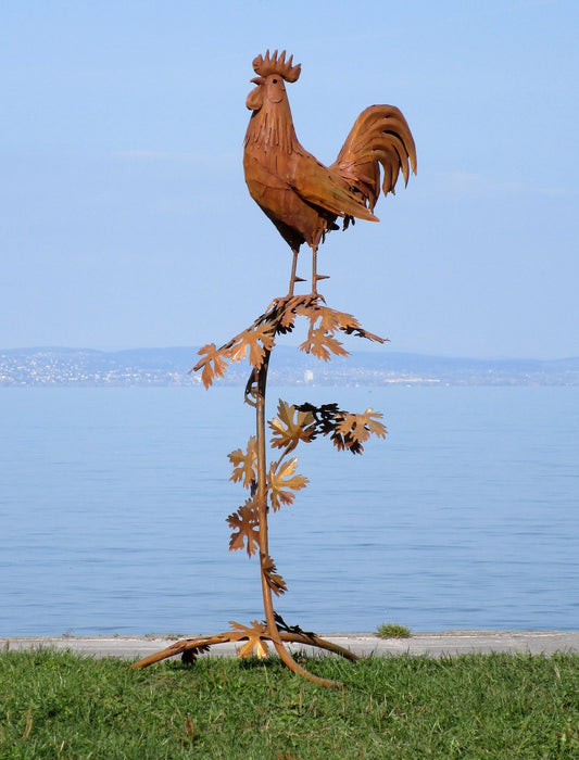Hahn am großen Ast (rostig) 87x78x160  6,9kg