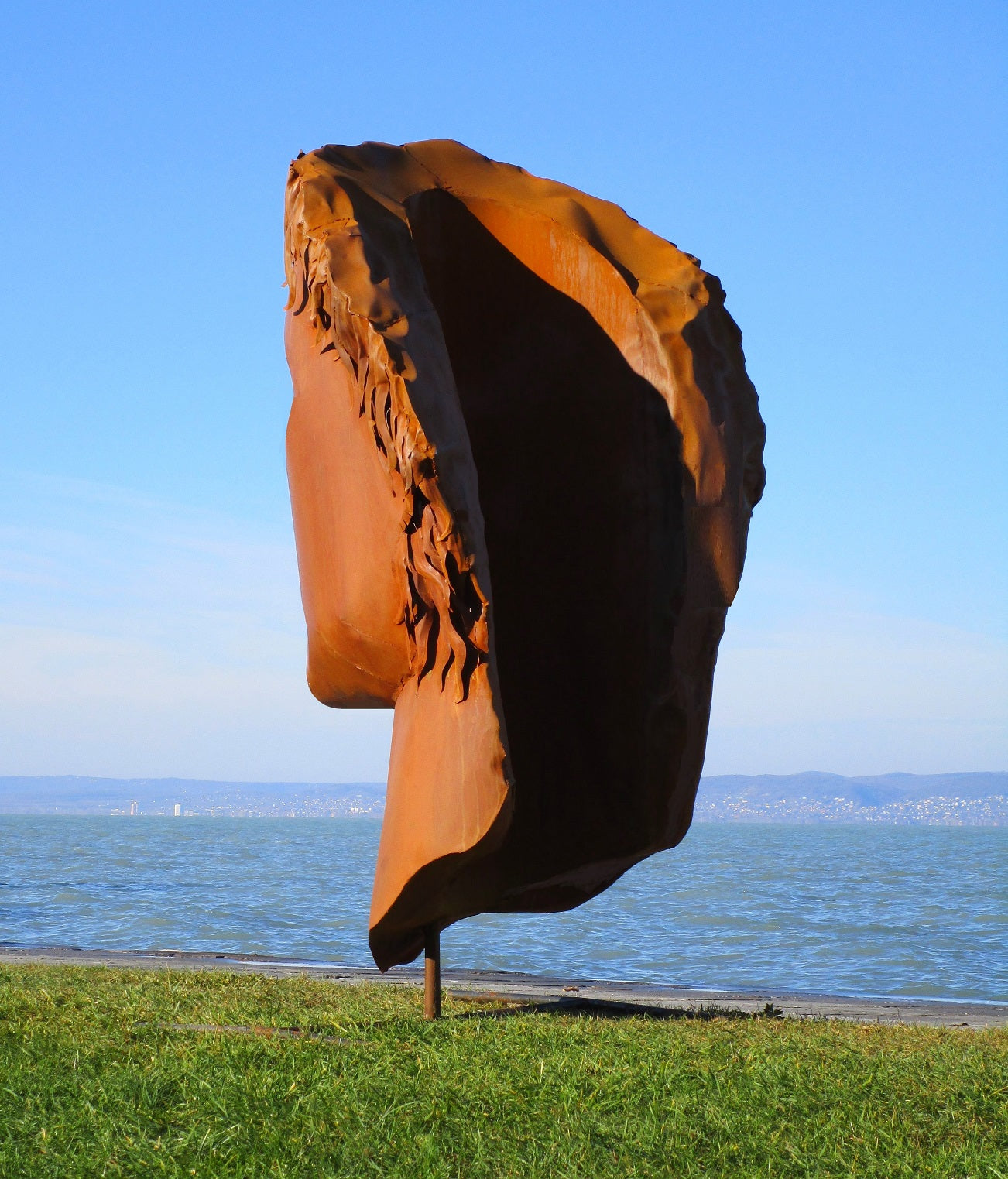 Männlicher Kopf Caesar (rostig) 113x104x213  63kg