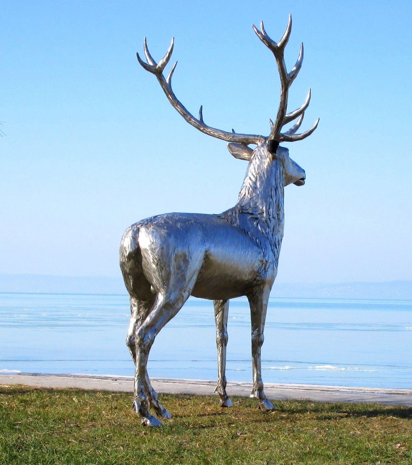 Rothirsch (edelstahl) 100x170x190  45kg