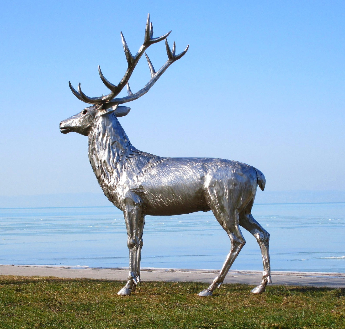 Rothirsch (edelstahl) 100x170x190  45kg